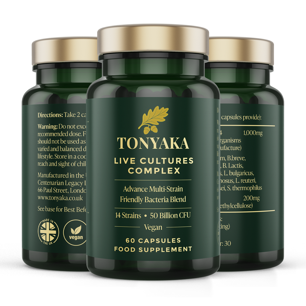 TONYAKA Live Cultures Complex | 50 Billion CFU | 14 Live Cultures Strains
